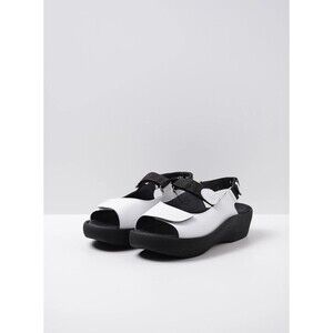 Wolky jewel White EU 41 Adjustable Straps Platform Sandals EUC US Size 9.5-10